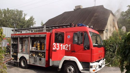 Nocny pożar na Glinicach!