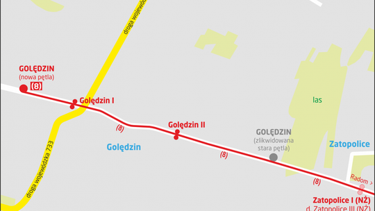 Nowa pętla w Golędzinie, "ósemka" pojedzie dalej