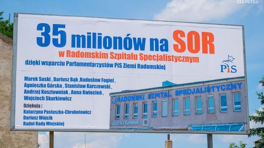 Nowe bilboardy w mieście. Radni PiS dziękują parlamentarzystom