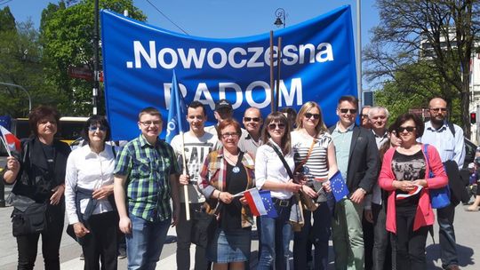 Nowoczesna na marszu opozycji