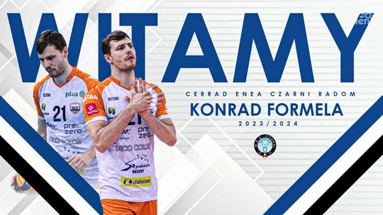 Nowy przyjmujący w Czarnych. Konrad Formela zawodnikiem radomskiej drużyny