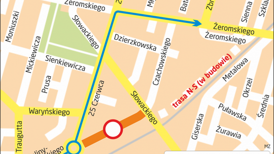 Od jutra utrudnienia na ul. Beliny-Prażmowskiego