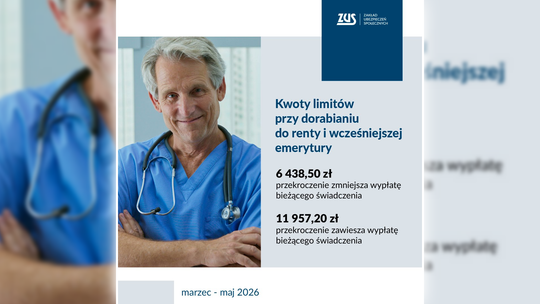 Uwaga Emeryci! Od marca wyższe limity dorabiania Uwaga Emeryci! Od marca wyższe limity dorabiania