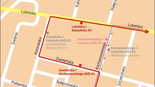 Od soboty ruch jednokierunkowy na ul. Kochanowskiego! (MAPKA)