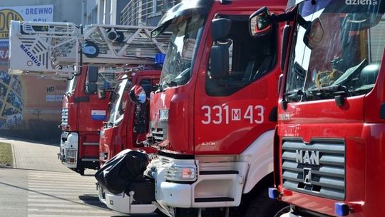 Ogień w budynku przy Wieniawskiego!