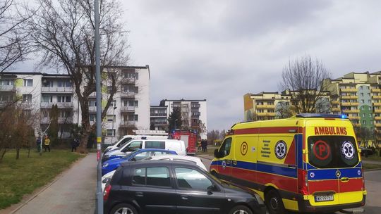 Ogień w mieszkaniu na Zamłyniu