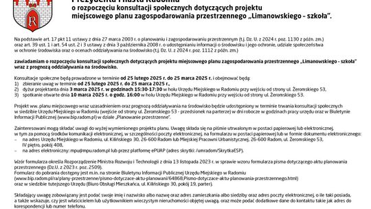 OGŁOSZENIE Prezydenta Miasta Radomia