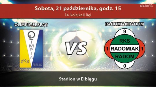 Olimpia Elbląg - Radomiak Radom 1:2 (zapis relacji LIVE)