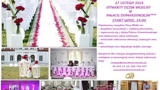 Otwarty Dzień Weselny w Pałacu Domaniowskim