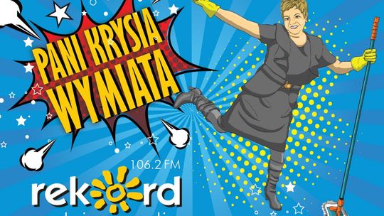 Pani Krysia wymiata - by firanki były białe