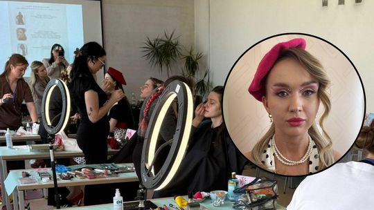 Paryska elegancja na Uniwersytecie Radomskim. Przyjechała mistrzyni świata w makijażu