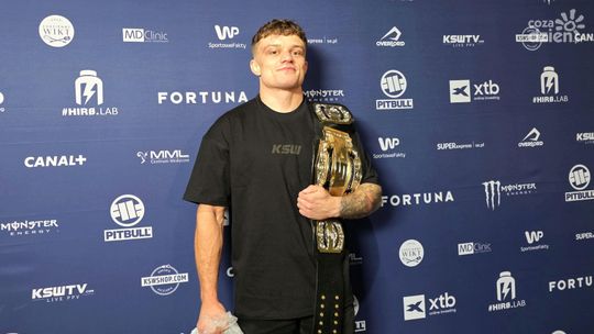 Patryk Kaczmarczyk obronił pas KSW - Książę Radomia pokonał u siebie Leo Brichtę! "Wiem, że nikt nie ma tutaj do mnie podjazdu"