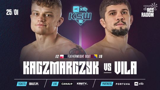 Patryk Kaczmarczyk powalczy z Ahmedem Vilą na gali XTB KSW 102 w Radomiu 
