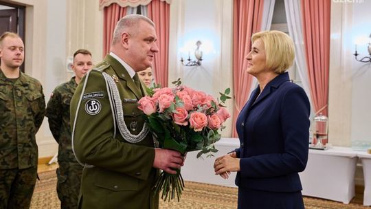 Pierwsza Dama spotkała się z żołnierzami Ośrodka Reprezentacyjnego Wojsk Obrony Terytorialnej