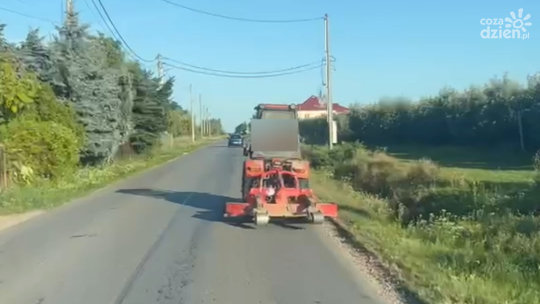 Pijany traktorzysta zatrzymany. Miał ponad 3 promile i dożywotni zakaz prowadzenia pojazdów
