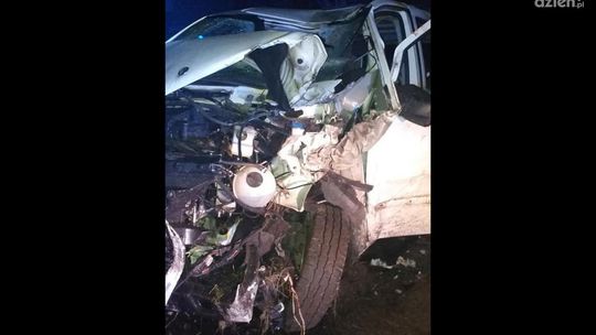 Pijany uderzył w słup przy ul. Potkanowskiej