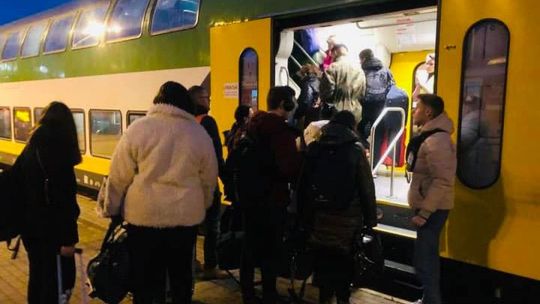 Pociąg humanitarny przywiózł 550 obywateli Ukrainy