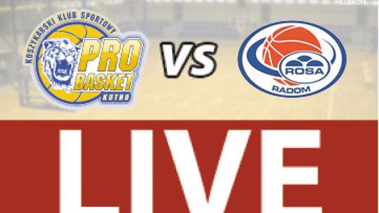 Polfarmex Kutno - ROSA Radom 65:76 (RELACJA LIVE)