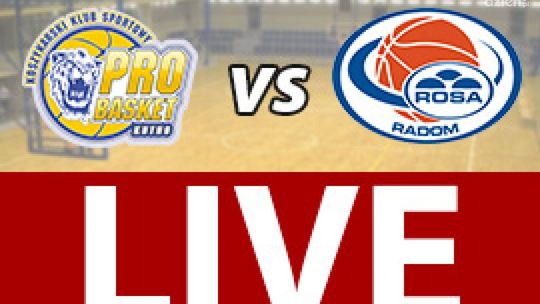 Polfarmex Kutno - ROSA Radom 68:73 (zapis relacji)