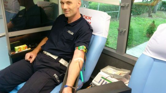 Policja po raz pierwszy w tym roku odda krew