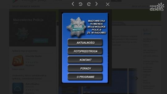 Policja w telefonie komórkowym