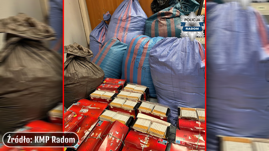 Policja zatrzymała 58-latka z kontrabandą tytoniową. Straty Skarbu Państwa: 190 tys. zł