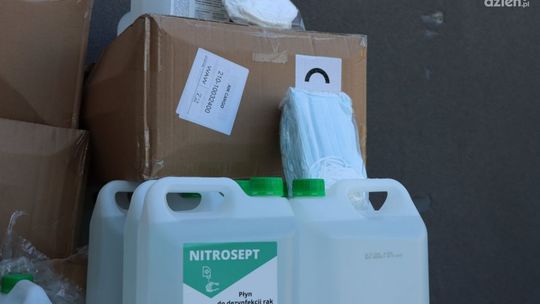 Policjanci z Mazowsza otrzymali środki ochrony sanitarnej