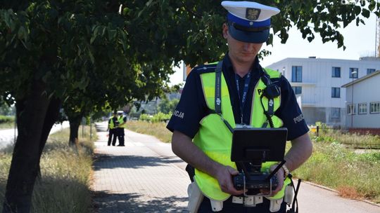 Policyjny dron nad Maratońską
