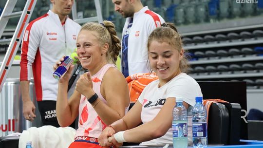 Polki już trenują w RCS-ie przed meczem z Rumunią (zdjęcia)