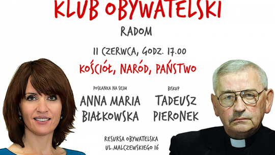 Posłanka i biskup w Klubie Obywatelskim