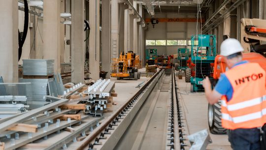 Postęp prac w bazie Kolei Mazowieckich w Radomiu