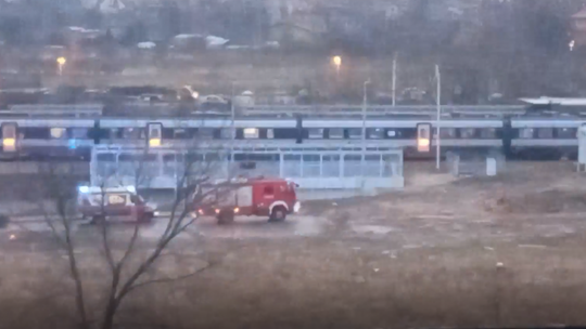 Potrącenie na torach na Gołębiowie I