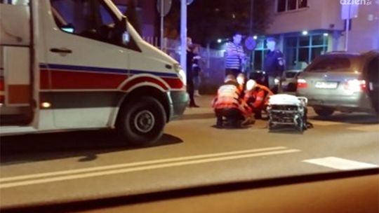 Potrącenie pieszego na Kelles-Krauza