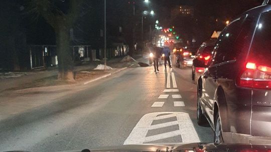 Potrącenie pieszego na ul. Zbrowskiego