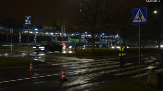 Potrącenie pieszego. Nie przechodził na pasach