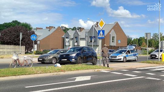 Potrącenie rowerzystki