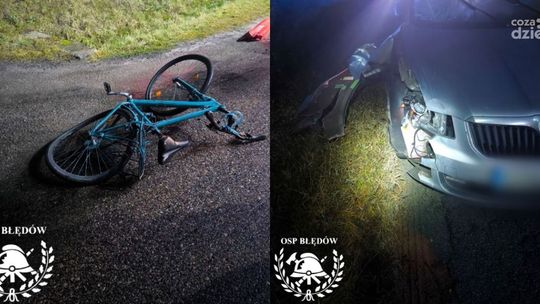Potrącenie rowerzysty. 45-latek zmarł na miejscu