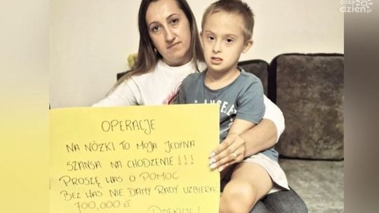 Potrzeba 700 tys. zł. Kornel ma zwichnięte rzepki kolanowe