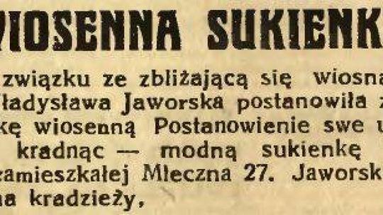 POTWORNA KRADZIEŻ NIEJAKIEJ JAWORSKIEJ