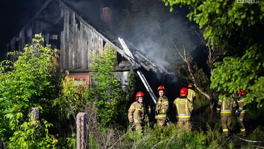 Pożar budynku w Rajcu Szlacheckim Pożar budynku w Rajcu Szlacheckim