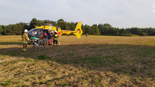Pożar budynku w Świesielicach. Dwie osoby poparzone 