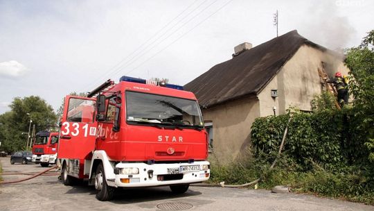 Pożar domu na Plantach