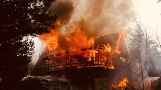 Pożar domu pod Grójcem 