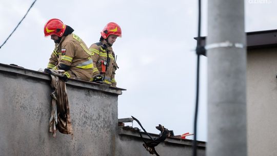Pożar domu przy ul. Wojska Polskiego