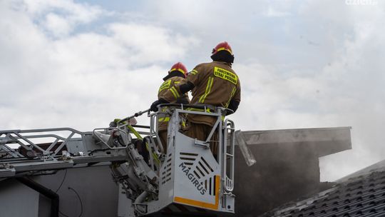 Pożar domu w Klwatce-Królewskiej. Akcja trwała prawie 3 godziny