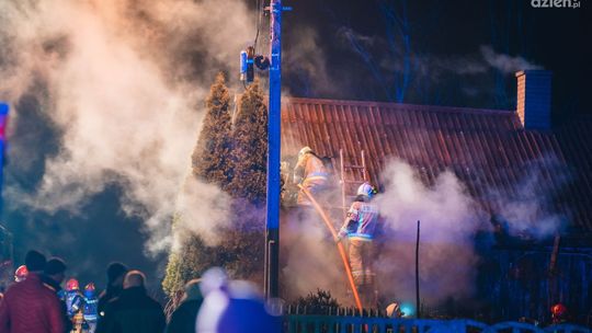 Pożar domu w Sołtykowie