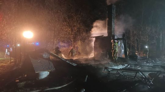 Pożar domu w Woli Goryńskiej