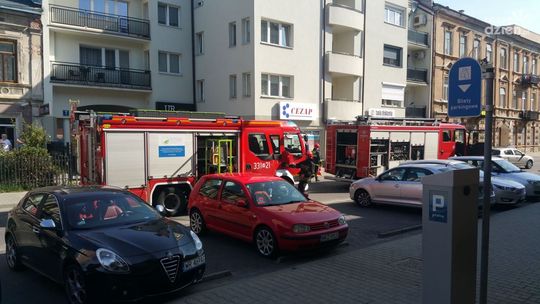 Pożar kamienicy na Curie-Skłodowskiej. Foto
