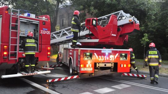 Pożar kamienicy w centrum miasta