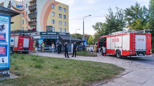 Pożar lodziarni przy ul. Okulickiego